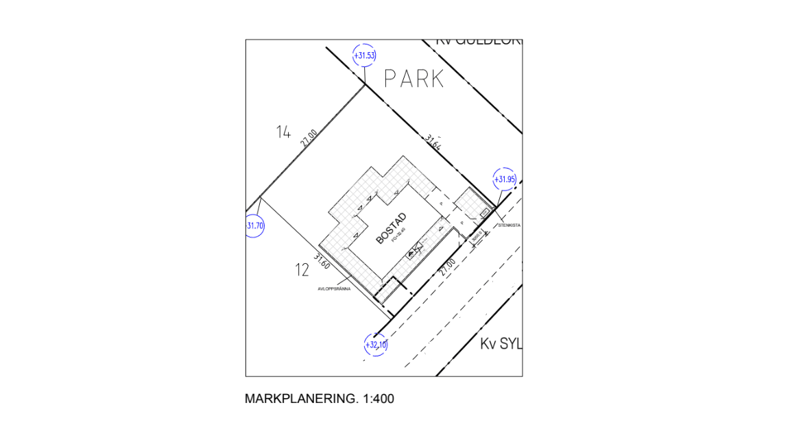 Planlösning på Villa Ljunghusen