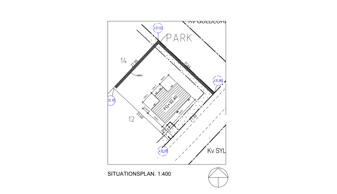 Planlösning på Villa Ljunghusen